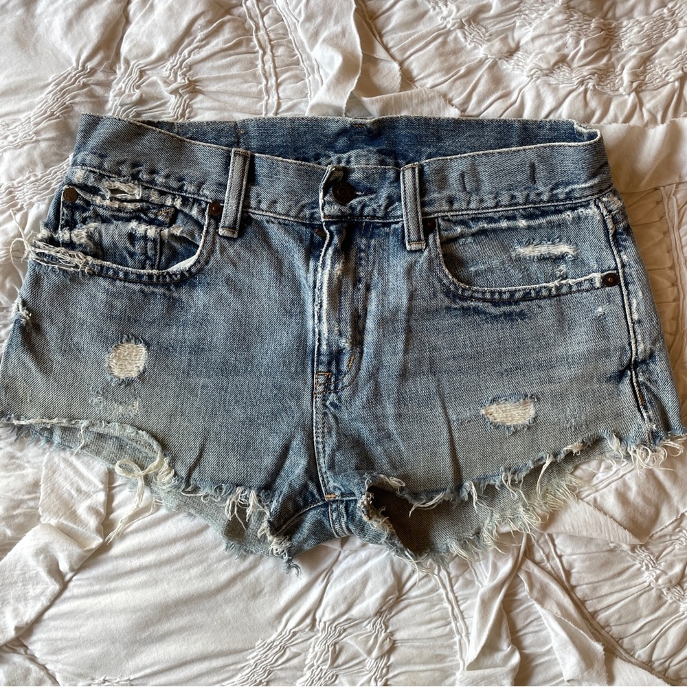 Denim & Supply Ralph Lauren Beaded Pocket Cutoff Shorts